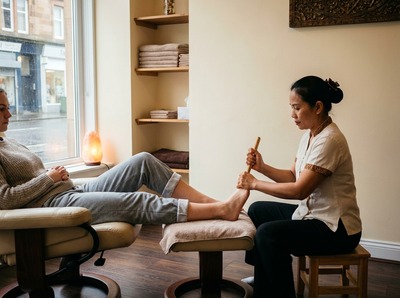Thai Foot and Leg Massage Works the Calf Not Just the Sole