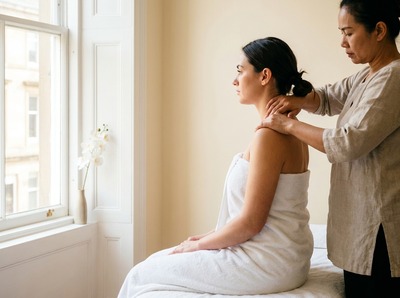 What is a 30 minute Thai head massage in Greenock?